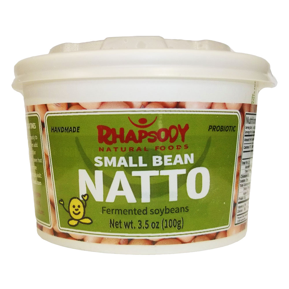 Rhapsody non-GMO natto made from small soybeans